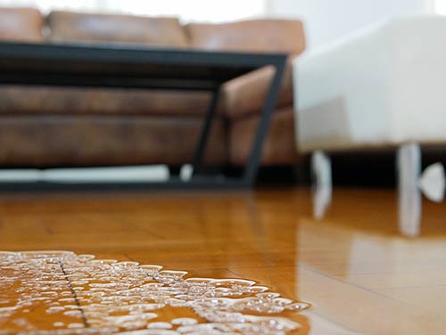 flooded floor water damage restoration